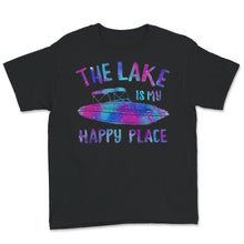 Load image into Gallery viewer, The Lake is my Happy Place, Happy Place Tshirt, Vacation T-Shirt,
