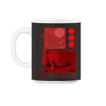 Load image into Gallery viewer, Mars National Park Shirt, Red Planet Inspired Tee, Mars Moon - 11oz Mug - Black on White
