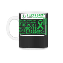 Load image into Gallery viewer, Promote Mental Health Awareness Shirt, Support Advocate Hope Embrace - 11oz Mug - Black on White
