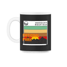Load image into Gallery viewer, Rocky Mountain National Park Shirt, Wildlife Outdoor Trip Gift - 11oz Mug - Black on White
