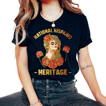 Load image into Gallery viewer, National Hispanic Heritage Month Día de Muertos Latino Culture Woman - Unisex T-Shirt - Black
