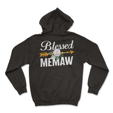 Load image into Gallery viewer, Memaw Shirt, Blessed Memaw Floral Inspirational Tee, Spoiling - Hoodie - Black
