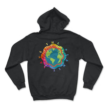 Load image into Gallery viewer, Save The Planet Shirt, Save The Planet Rainbow Butterfly Tee, - Hoodie - Black
