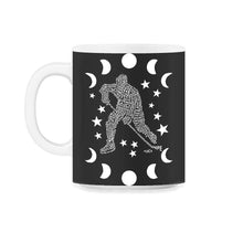Load image into Gallery viewer, Hockey Player Typography Shirt, Sport Lover Hockey Game Day Gift, - 11oz Mug - Black on White
