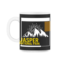 Load image into Gallery viewer, Jasper National Park, Alberta Canada National Park Tee, Jasper - 11oz Mug - Black on White
