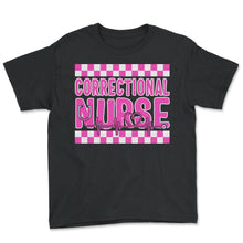 Load image into Gallery viewer, Nurse Shirt, Correctional Nurse Tee, RN Gift Ideas, Jail Registered - Youth Tee - Black
