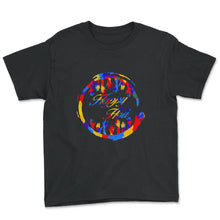 Load image into Gallery viewer, Happy Holi Festival Shirt, Holi Festival Tee, Festival Of Colors, - Youth Tee - Black
