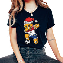 Load image into Gallery viewer, Christmas Shirt, Soccer Boy Jersey Dabbing Gingerbread Netherlands - Unisex T-Shirt - Black

