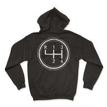 Load image into Gallery viewer, Racer Shirt, R 1 2 3 4 Manual Speed Tee, Birthday Gift For Car Racer, - Hoodie - Black
