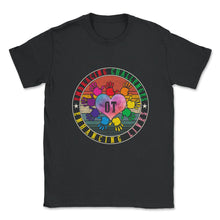 Load image into Gallery viewer, Occupational Therapy Shirt, Embracing Challenges Enhancing lives, OT - Unisex T-Shirt - Black
