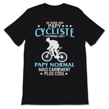 Load image into Gallery viewer, Papy cycliste velo tee shirt humour cadeaux grand pere fete des peres
