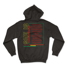 Load image into Gallery viewer, Juneteenth Shirt, She Is Extraordinary I Am She She Is Me Tee, - Hoodie - Black
