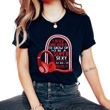 Load image into Gallery viewer, Dispatcher Shirt, Super Sexy 911 Dispatcher Headset Tee, USA Funny - Unisex T-Shirt - Black
