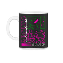 Load image into Gallery viewer, Arches National Park Shirt, 1929 Moab Utah Tee, Outdoor Lover Camping - 11oz Mug - Black on White
