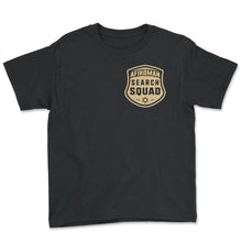 Load image into Gallery viewer, Afikoman Search Squad Shirt, Jewish Holiday Funny Seder Gift, Jews - Youth Tee - Black
