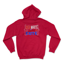 Load image into Gallery viewer, 4th Of July Shirt, Red White And Cute Fireworks Independence Day - Hoodie - Red
