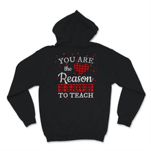 Load image into Gallery viewer, You Are The Reason I Love To Teach Teacher Buffalo Plaid Heart
