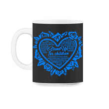 Load image into Gallery viewer, Child Abuse Prevention Month Shirt, Stand Up For Children Tee, Blue - 11oz Mug - Black on White
