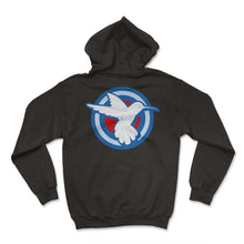 Load image into Gallery viewer, Bird Shirt, Hummingbird Pacific Northwest Tee, Native American Indian - Hoodie - Black
