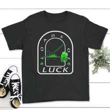 Load image into Gallery viewer, St. Patricks Day Shirt, Loads Of Luck Truck Tee, Irish Lucky St. - Youth Tee - Black
