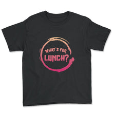 Load image into Gallery viewer, Lunch Lady Shirt, What's For Lunch Tee, Cafeteria Worker Gift, - Youth Tee - Black
