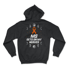 Load image into Gallery viewer, MS Awareness Shirt Gets On My Nerves Multiple Sclerosis Awareness - Hoodie - Black
