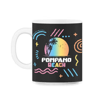Load image into Gallery viewer, Pompano Beach Florida Vacation Family - 11oz Mug - Black on White
