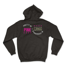 Load image into Gallery viewer, Hunting Shirt, Pretty In Pink Dangerous In Camo Tee, Girl Hunting - Hoodie - Black
