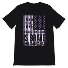 Load image into Gallery viewer, Military Child Month April Awareness Ribbon Purple Up USA American

