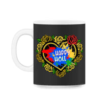 Load image into Gallery viewer, Happy Holi Festival Shirt, Festival Of Colors, Holi Festival Lover - 11oz Mug - Black on White
