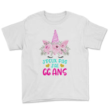 Load image into Gallery viewer, Enfant T Shirt 66 Ans Fille Anniversaire Cadeau Licorne T Shirt copy - Youth Tee - White
