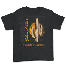 Load image into Gallery viewer, National Park Shirt, Saguaro National Park Tucson Arizona 1994 Cactus - Youth Tee - Black
