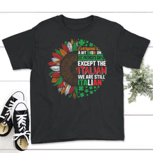 Load image into Gallery viewer, Everyone's A Bit Irish On St Patrick's Day, St. Patricks Day Shirt, - Youth Tee - Black
