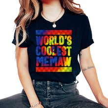 Load image into Gallery viewer, Memaw Shirt, World's Coolest Memaw Tie Dye Tee, Spoiling - Unisex T-Shirt - Black
