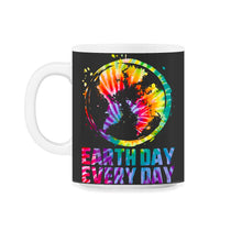 Load image into Gallery viewer, Earth Day Everyday World's Map Nature Pine Tree Green Preserve - 11oz Mug - Black on White
