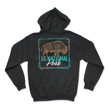 Load image into Gallery viewer, Yellowstone Bison Buffalo Shirt, US National Park Shirt, Hiking - Hoodie - Black
