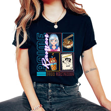 Load image into Gallery viewer, Anime Ramen Boba And Sketching Shirt, Boba Milk Tea Anime Girl - Unisex T-Shirt - Black
