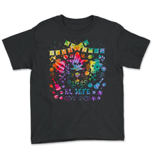 Load image into Gallery viewer, El Jefe El Dia de Los Muertos Day of the Dead Sugar Skull Mexican Hat - Youth Tee - Black
