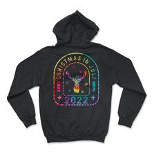 Load image into Gallery viewer, Christmas In July 2022 Shirt, Merry Reindeer Snow Christmas Cute - Hoodie - Black
