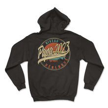 Load image into Gallery viewer, Niveau Papa 2023 Débloqué Humour T Shirt copy - Hoodie - Black
