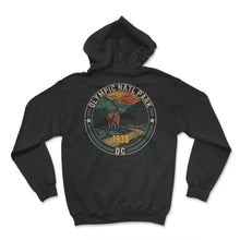 Load image into Gallery viewer, Olympic National Park Shirt, Washington D.C. 1938 Retro Park Vintage - Hoodie - Black
