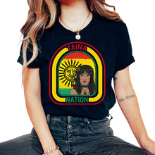 Load image into Gallery viewer, Taina Nation Taino Sun Symbol Shirt, Native American Ancestors Puerto - Unisex T-Shirt - Black
