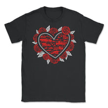 Load image into Gallery viewer, Heart of Trucks Shirt, Construction Trucks Tee, Trucks Lover Birthday - Unisex T-Shirt - Black
