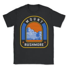 Load image into Gallery viewer, Mount Rushmore National Park Shirt, Black Hills South Dokata Retro - Unisex T-Shirt - Black
