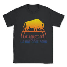 Load image into Gallery viewer, Yellowstone Bison Buffalo Shirt, US National Park Shirt, Hiking - Unisex T-Shirt - Black
