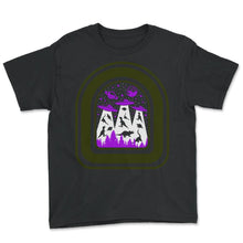Load image into Gallery viewer, Dinosaur Alien Abduction Shirt, Funny Dinosaur Alien Tee, UFO - Youth Tee - Black
