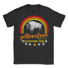 Load image into Gallery viewer, Yellowstone Bison Buffalo Shirt, US National Park Shirt, Hiking - Unisex T-Shirt - Black
