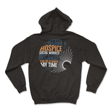 Load image into Gallery viewer, Hospice Shirt, I Became A Hospice Social Worker Tee, Registered Nurse - Hoodie - Black

