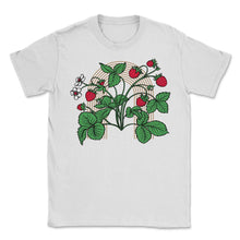 Load image into Gallery viewer, Strawberry Shirt, Plant Fruit Lovers Strawberry Picking Strawberry - Unisex T-Shirt - White
