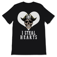 Load image into Gallery viewer, I Steal Hearts Valentine's Day Red Shirt Love Pirate Skull Scary Gift
